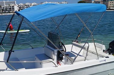 Chine 316 SS Frame Voilier Bimini Top, Pontoon Boat Bimini Top Pour les voyages en famille fournisseur