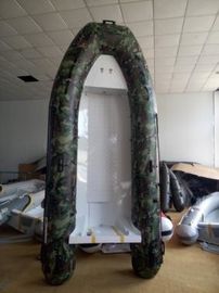 Chine Barque à côtes en aluminium à fond plat double 380 cm avec casier avant en couleur camouflage fournisseur