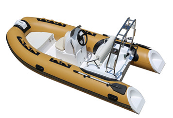 2022 fond rigide pour la pêche et se détendre plus de couleurs bateau gonflable 13ft orque côte390C avec cabine arrière fournisseur