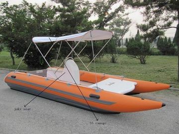 Fort bateau de travail de catamaran durable et fabriqué à la main avec SS Transom fournisseur