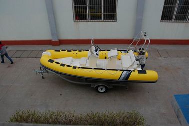 Bateau en PVC de 17 pieds, bateaux gonflables à côte, bateaux à côte520, réservoir de carburant pour lit solaire avec console centrale fournisseur