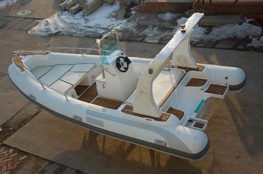 Plancher de luxe bateau gonflable à côtes fait à la main 550 cm 4 couches de coutures renforcées fournisseur