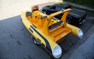 Grande cabine arrière bateaux à côtes gonflables Corée PVC avec plaque double moteur fournisseur