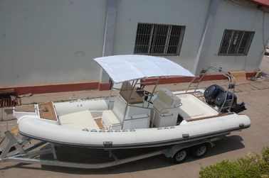 Bateau gonflable en PVC de 28 pieds et 850 centimètres, bateau gonflable à côtes avec grand panneau solaire. fournisseur