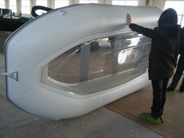 Barque à fond transparent avec fond en PE transparent, 360 cm en forme de V. fournisseur
