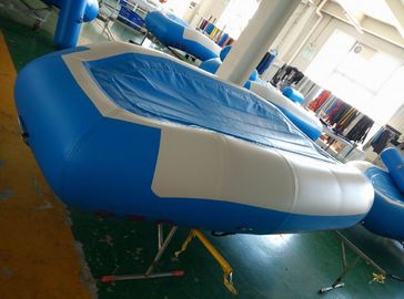 Plage de rivière gonflable bleue en PVC renforcée au fond pour 4 personnes fournisseur