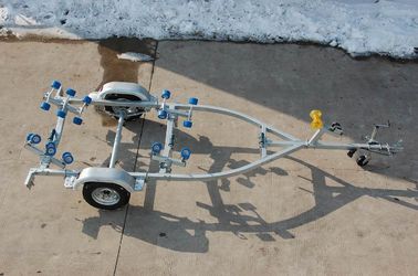 4.8m 2 axes galvanisée taille de remorque de bateau en acier personnalisée avec une grande charge utile fournisseur