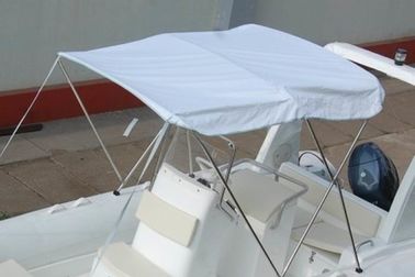 Accessoires de bateaux gonflables amovibles Petit bateau Bimini haut avec cadre en acier inoxydable fournisseur