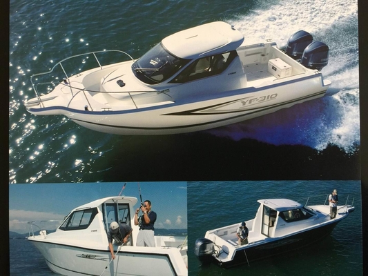 2023 nouveau bateau en fibre de verre de 27 pieds pour la pêche et la détente avec cabine fournisseur